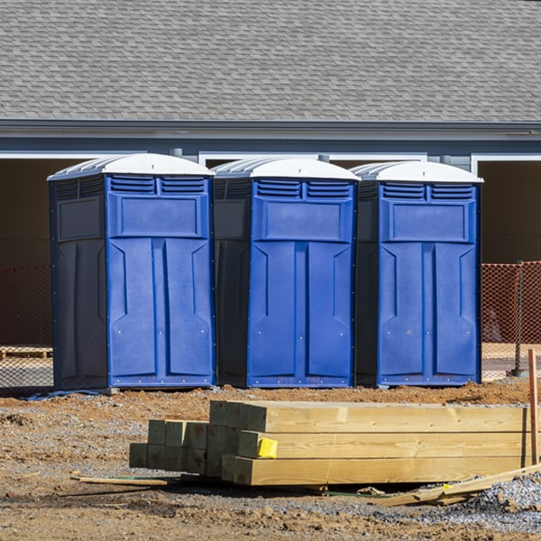 what is the maximum capacity for a single porta potty in Pownal Vermont